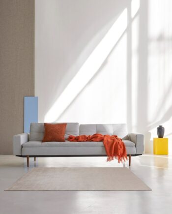 Innovation  Dublexo Sovesofa Med Polstret Armlæn Liggemål 115x210 Cm-515  -krom