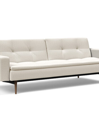 Innovation  Dublexo Sovesofa Med Polstret Armlæn Liggemål 115x210 Cm-531-mørke