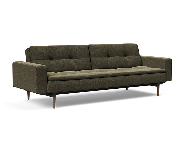 Innovation Dublexo Sovesofa Med Polstret Armlæn Liggemål 115x210 Cm-535-mørke