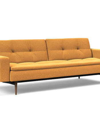 Innovation  Dublexo Sovesofa Med Polstret Armlæn Liggemål 115x210 Cm-536-mørke