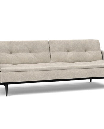 Innovation  Dublexo Sovesofa Med Polstret Armlæn Liggemål 115x210 Cm-280-sort