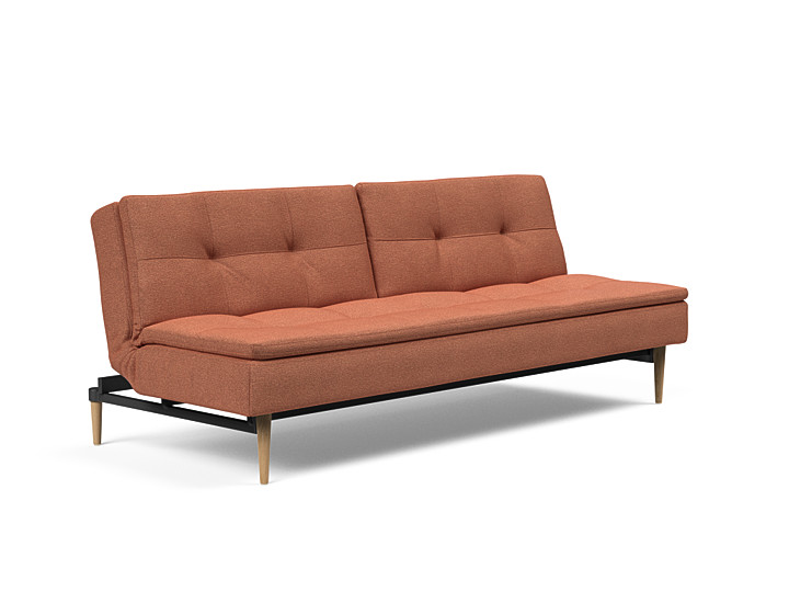 Innovation Dublexo Sovesofa Med Styletto Ben 115x210 Cm-301-mørke Egetræs Ben