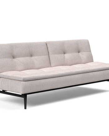 Innovation  Dublexo Sovesofa Med Styletto Ben 115x210 Cm-300 -sorte Egetræs Ben