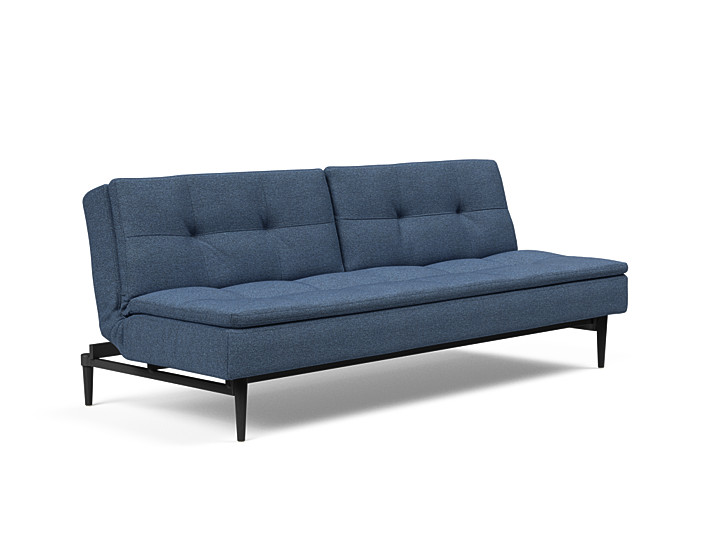 Innovation Dublexo Sovesofa Med Styletto Ben 115x210 Cm-302-sorte Egetræs Ben