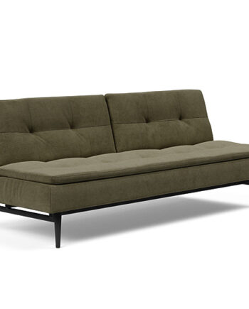 Innovation  Dublexo Sovesofa Med Styletto Ben 115x210 Cm-316-sorte Egetræs Ben