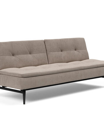 Innovation  Dublexo Sovesofa Med Styletto Ben 115x210 Cm-318-sorte Egetræs Ben