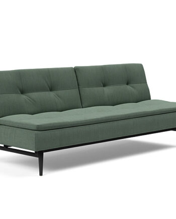 Innovation  Dublexo Sovesofa Med Styletto Ben 115x210 Cm-518 -sorte Egetræs Ben