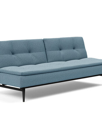 Innovation  Dublexo Sovesofa Med Styletto Ben 115x210 Cm-525 -sorte Egetræs Ben