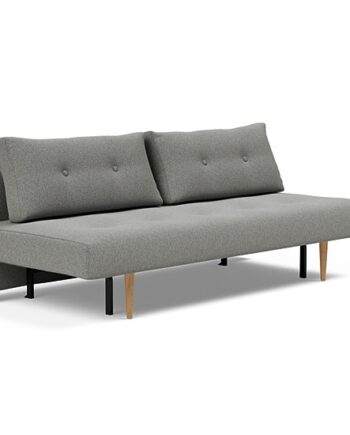 Innovation  Recast Plus Sovesofa 140x200 Cm Med Lys Egetræsben-533  Askegrå
