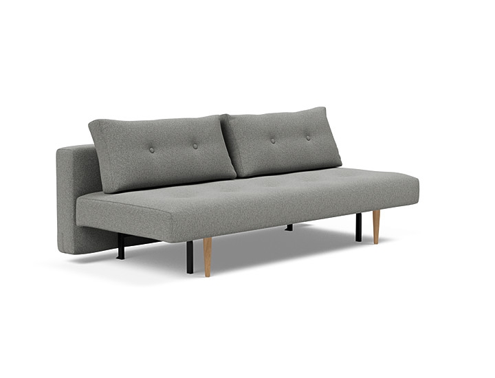 Innovation Recast Plus Sovesofa 140x200 Cm Med Lys Egetræsben-533 Askegrå