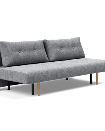Innovation  Recast Plus Sovesofa 140x200 Cm Med Lys Egetræsben-565  Granite