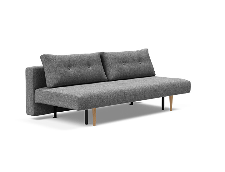 Innovation Recast Plus Sovesofa 140x200 Cm Med Lys Egetræsben-563 Koksgrå