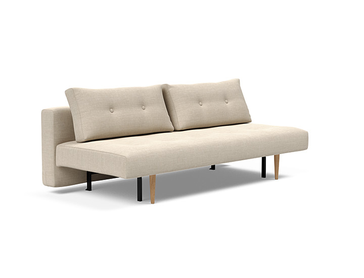 Innovation Recast Plus Sovesofa 140x200 Cm Med Lys Egetræsben-586 Latte