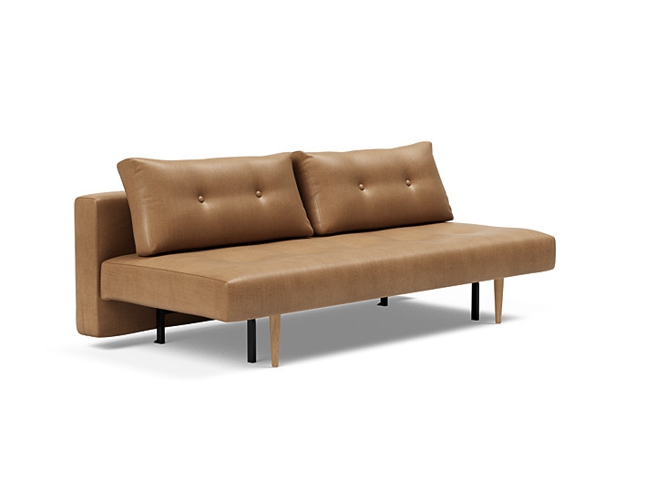 Innovation Recast Plus Sovesofa 140x200 Cm Med Lys Egetræsben-551 Mat Brun