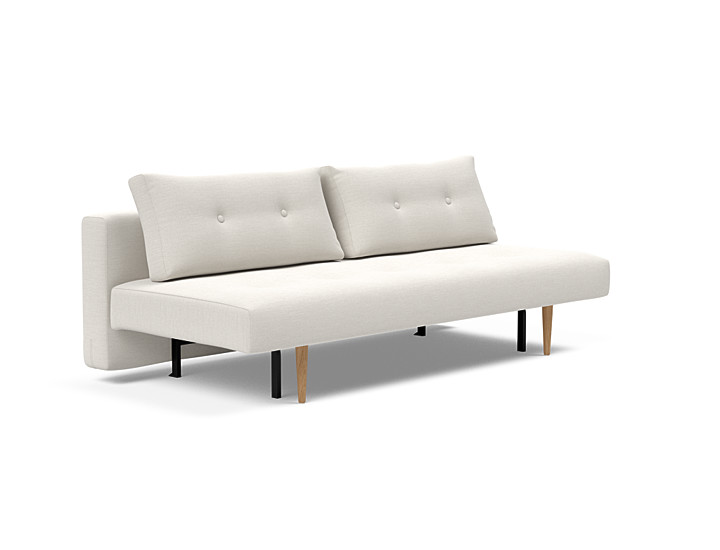 Innovation Recast Plus Sovesofa 140x200 Cm Med Lys Egetræsben-574 Støvet Off-white