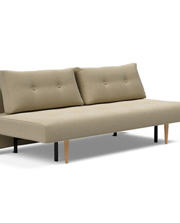 Innovation  Recast Plus Sovesofa 140x200 Cm Med Lys Egetræsben-571  Støvet Sand