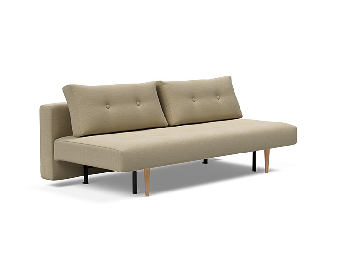 Innovation Recast Plus Sovesofa 140x200 Cm Med Lys Egetræsben-571 Støvet Sand