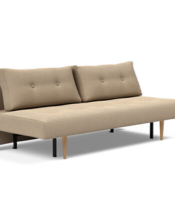 Innovation  Recast Plus Sovesofa 140x200 Cm Med Lys Egetræsben-587  Taupe