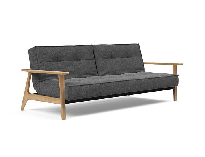 Innovation Splitback Sovesofa Med Frej Armlæn Valg Armlæn Mellem Egetræ Eller Røget Egetræ-350-egetræ