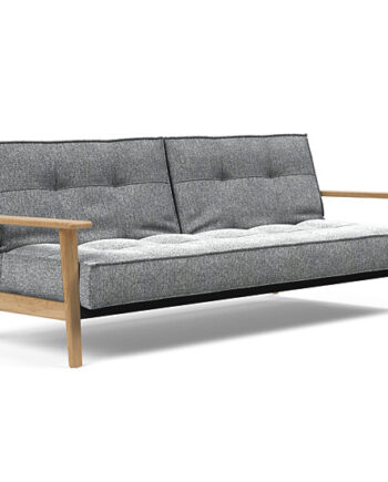 Innovation  Splitback Sovesofa Med Frej Armlæn Valg Armlæn Mellem Egetræ Eller Røget Egetræ-351 -egetræ