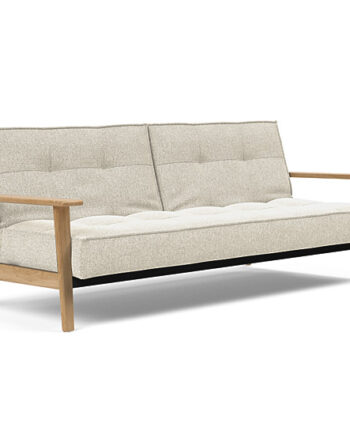 Innovation  Splitback Sovesofa Med Frej Armlæn Valg Armlæn Mellem Egetræ Eller Røget Egetræ-357-egetræ
