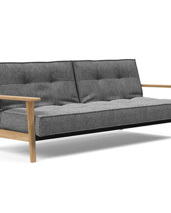 Innovation  Splitback Sovesofa Med Frej Armlæn Valg Armlæn Mellem Egetræ Eller Røget Egetræ-563 -egetræ