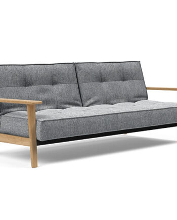 Innovation  Splitback Sovesofa Med Frej Armlæn Valg Armlæn Mellem Egetræ Eller Røget Egetræ-565 -egetræ