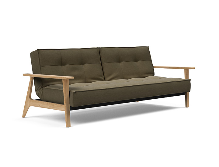 Innovation Splitback Sovesofa Med Frej Armlæn Valg Armlæn Mellem Egetræ Eller Røget Egetræ-575 -egetræ