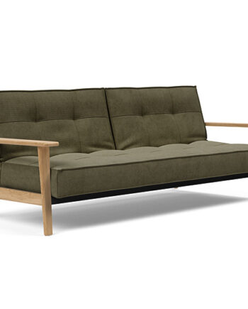 Innovation  Splitback Sovesofa Med Frej Armlæn Valg Armlæn Mellem Egetræ Eller Røget Egetræ-316-egetræ