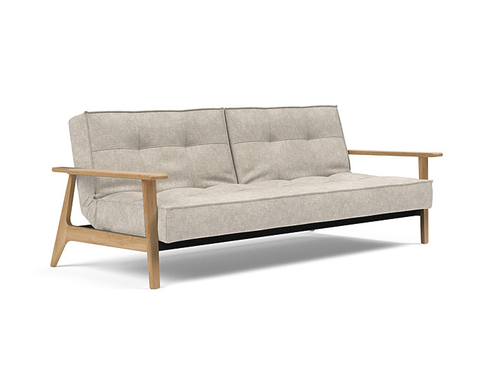 Innovation Splitback Sovesofa Med Frej Armlæn Valg Armlæn Mellem Egetræ Eller Røget Egetræ-280-røget Egetræ