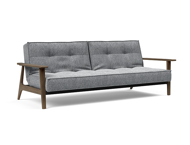 Innovation Splitback Sovesofa Med Frej Armlæn Valg Armlæn Mellem Egetræ Eller Røget Egetræ-565 -røget Egetræ