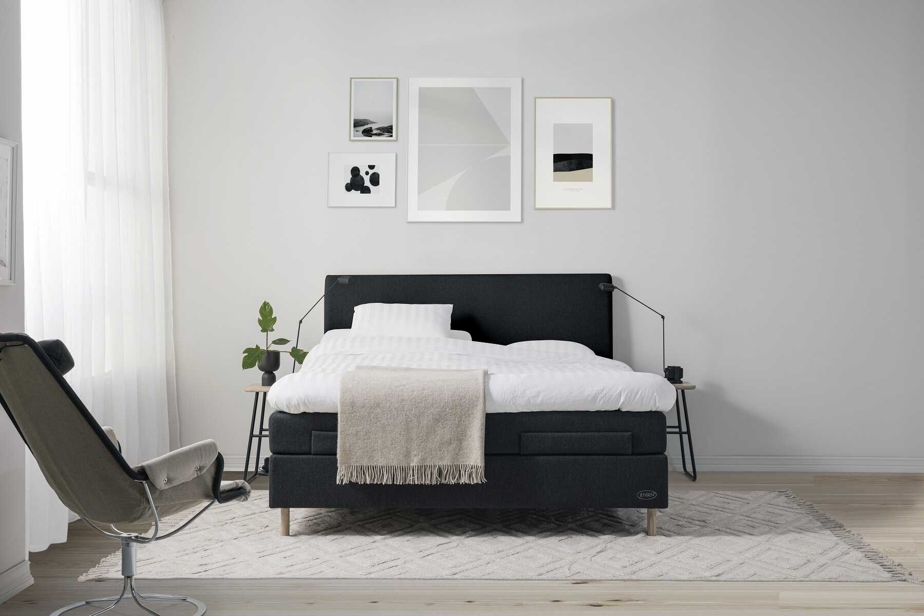 Jensen Diplomat Dream Elevationsseng 160x200 Cm Inkl Topmadras Og Ben