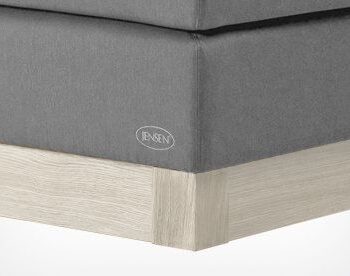 Jensen  Mistral Sokkel-hvidpigmenteret Eg-180x200
