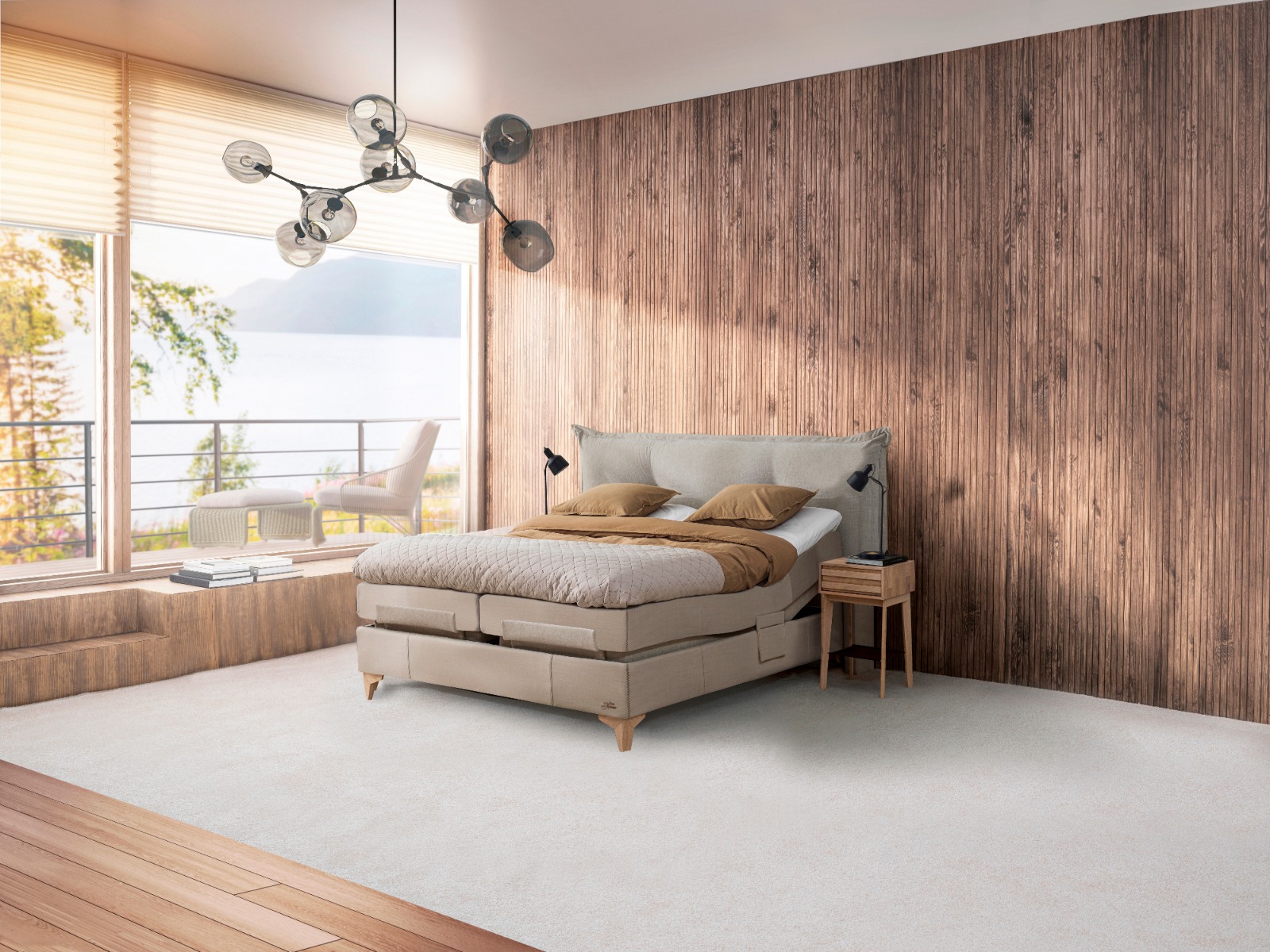 Jensen Supreme Aqtive Ii Elevationsseng 210x210 Cm