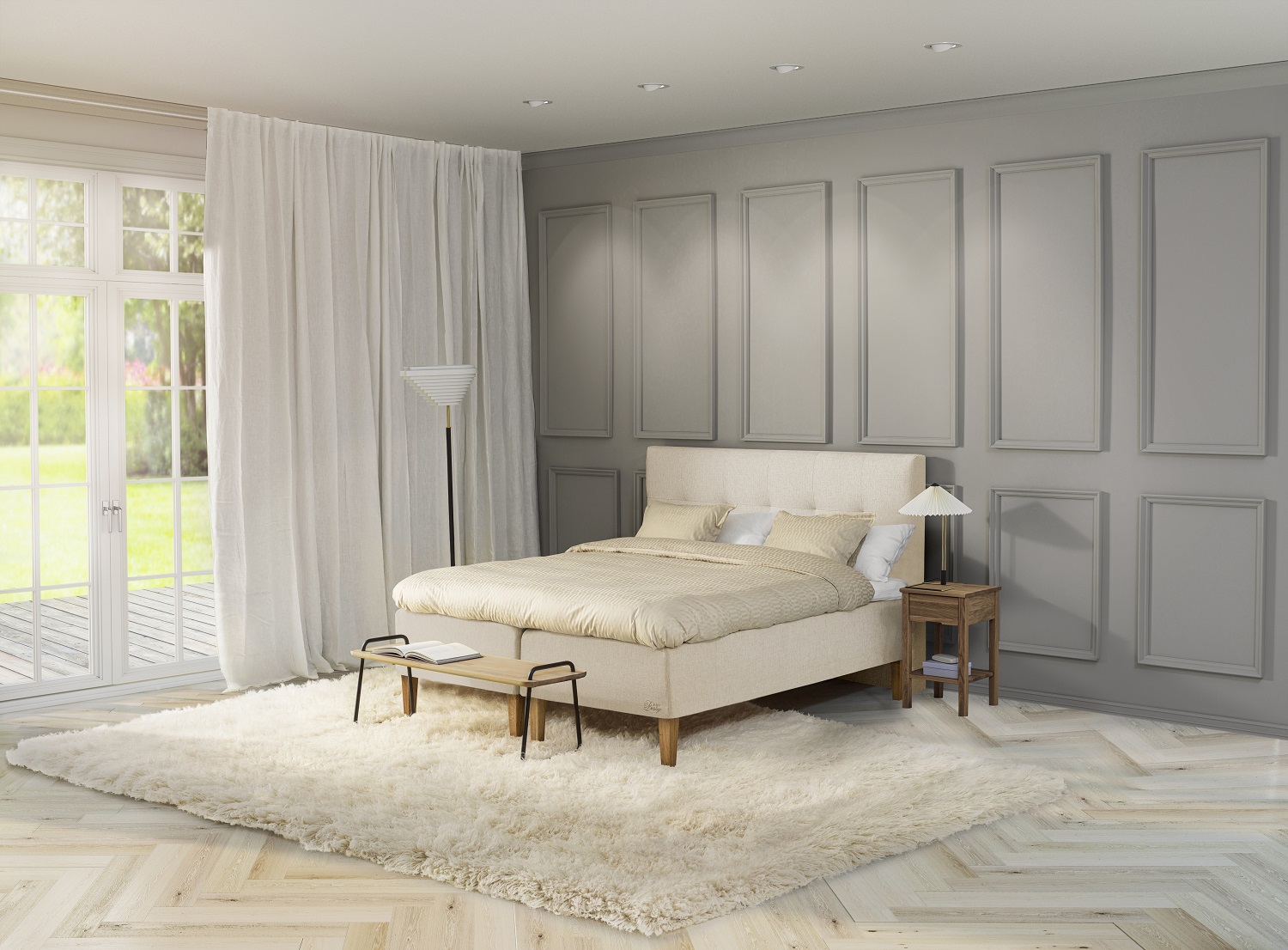 Jensen Supreme Boxmadras 140x200 Cm Inkl Topmadras Og Ben