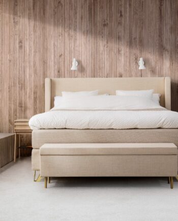 Jensen  Supreme Kontinentalseng 180x200 Cm Dobbelt Seng Inkl  Topmadras Og Ben