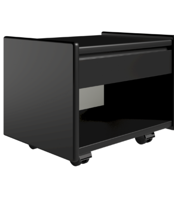 Kaagaard  Sengebord- : 34-hvid- : 50  : 47-hjul