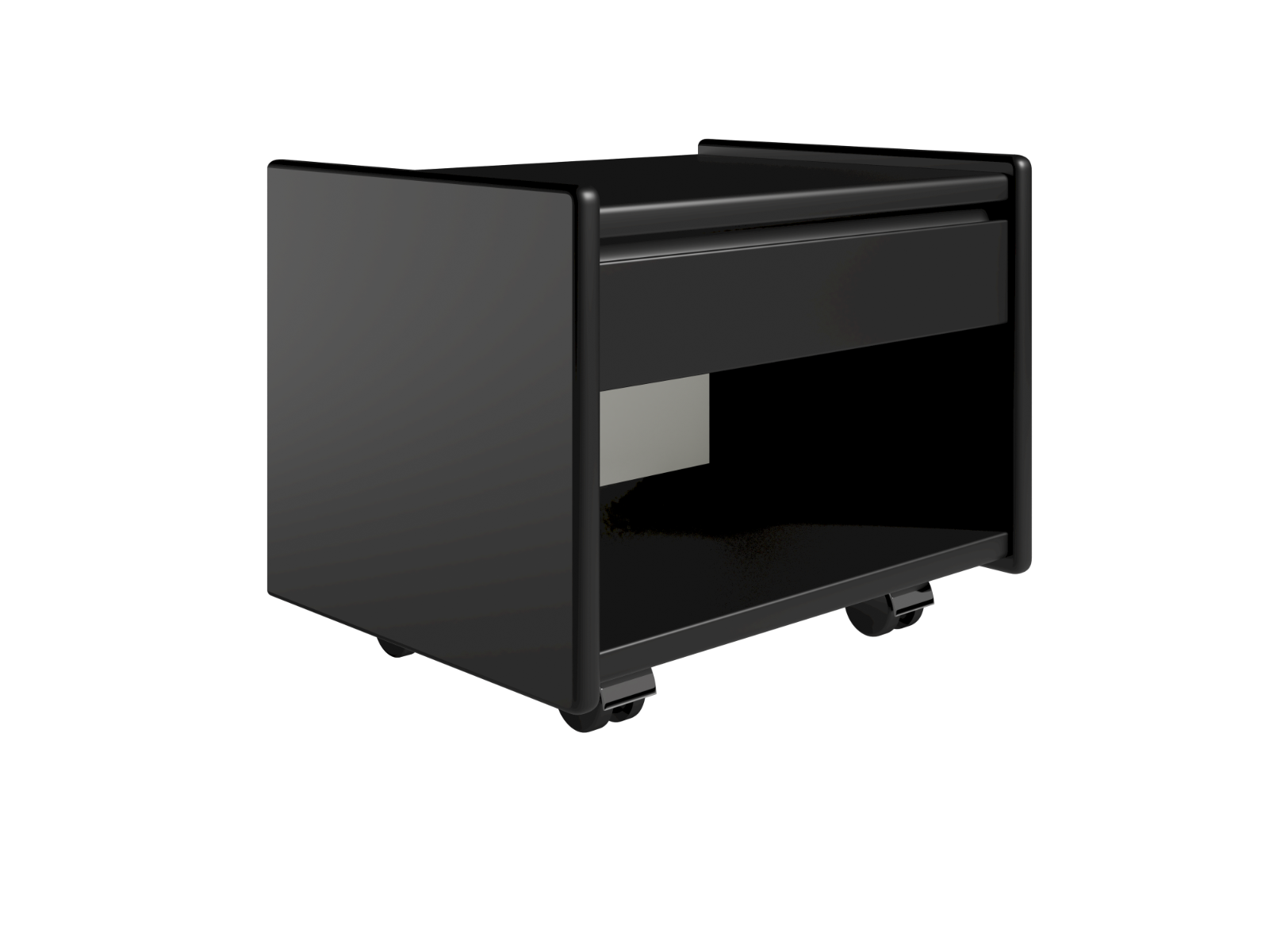 Kaagaard Sengebord- : 34-hvid- : 50 : 47-hjul