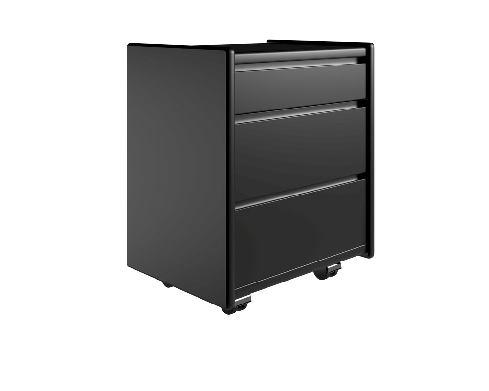 Kaagaard Sengebord-sort- : 50 : 47-hjul