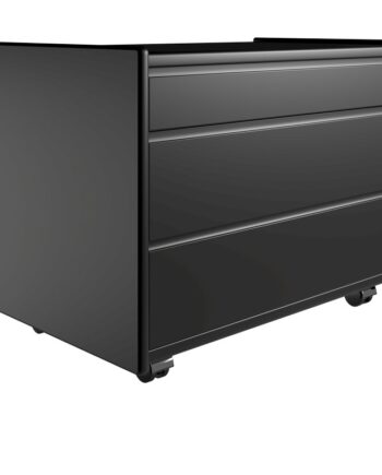 Kaagaard  Sengebord-sort- : 80  : 47-hjul