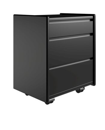Kaagaard  Sengebord-sort- : 50  : 37-hjul