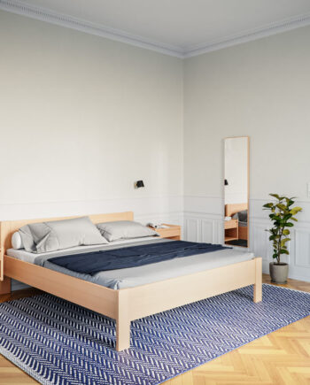 Kaagaard  Sengeramme Med Elevationsbund Og Madras 85x200 Cm Bøg