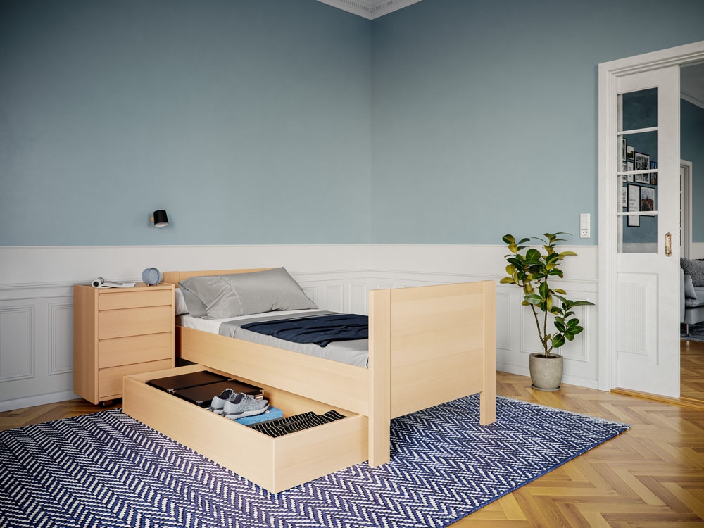 Kaagaard 423 Sengeramme-bøg-80x210