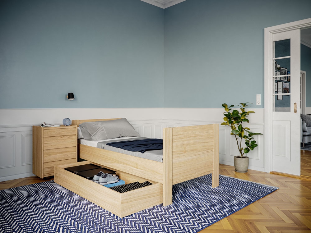 Kaagaard 423 Sengeramme-eg Oliebeh-100x200
