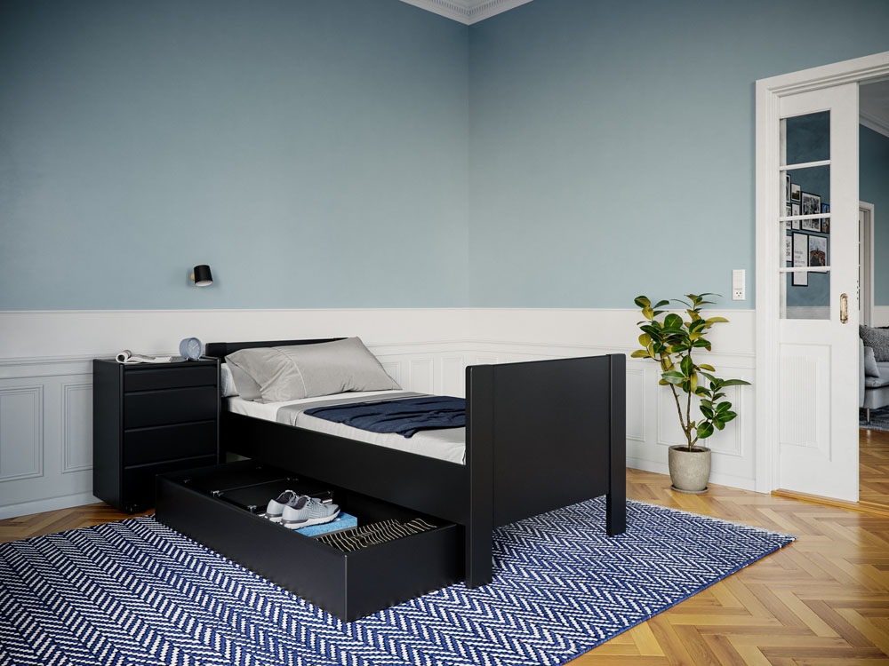 Kaagaard 423 Sengeramme-sort-140x210