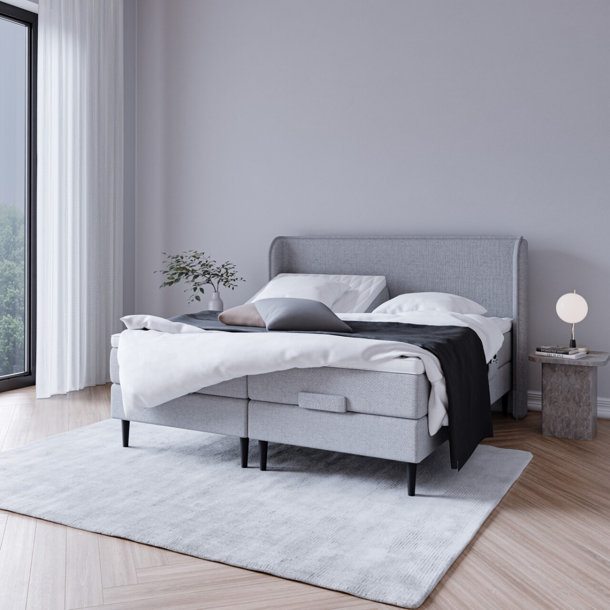 Livingbed Karma Lux - Zonet Elevationseng 90x210 Cm Inkl Latex Topmadras
