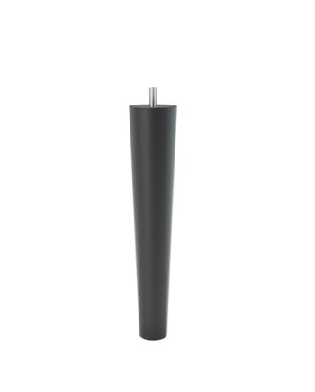 Livingbed Rund Ben Eg Sort-10 Cm