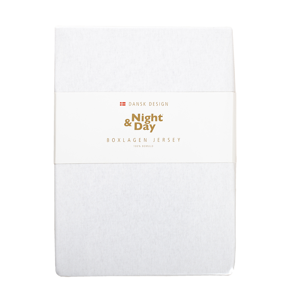 Night And Day Jersey Lagen Hvid-140x200
