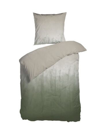 Night And Day Nordisk Tekstil økologisk Sengesæt Horisont Sand Green -140x200