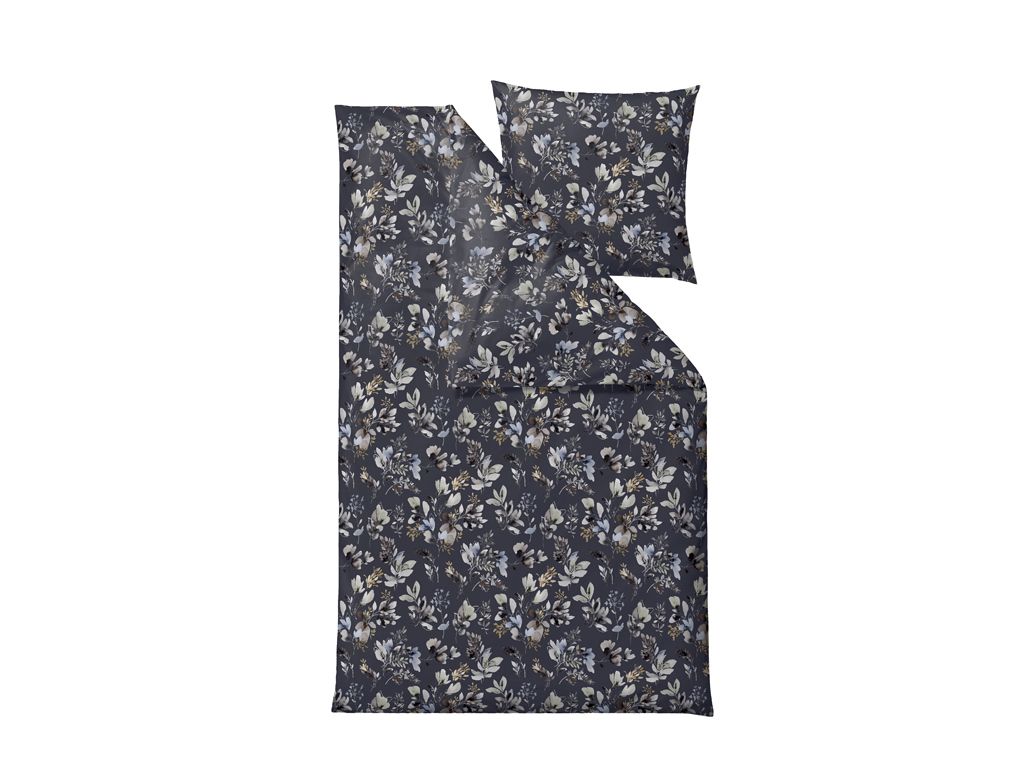 Södahl Linned Quot Night Blomms Quot Blå-200x220